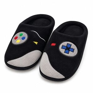 The Children's Place Little Boys Video Game Slippers Black Size 2 NWOT